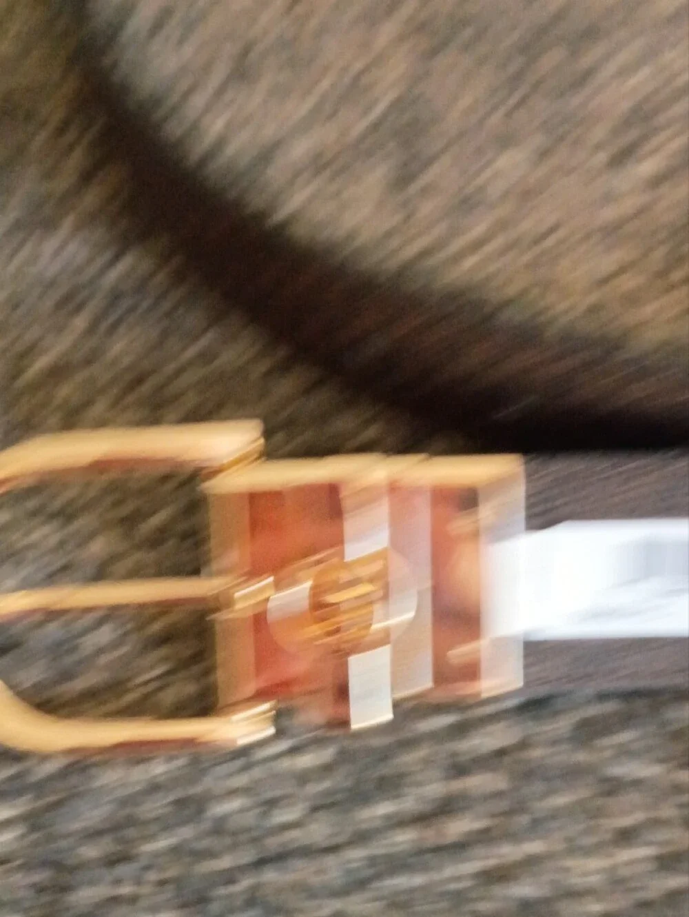 Michael Kors reversible Brown and Black Womens Belt with Gold Buckle Slze L